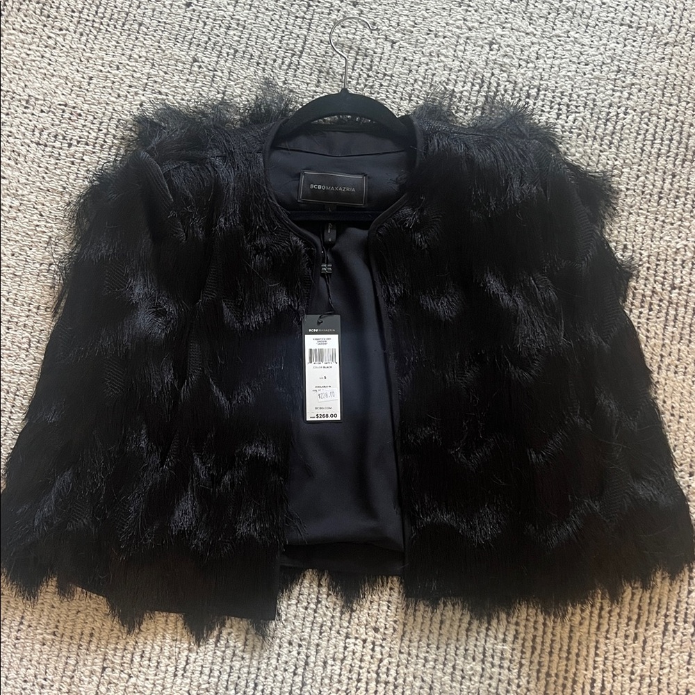 BCBG Maxazria Elegant Black Cape